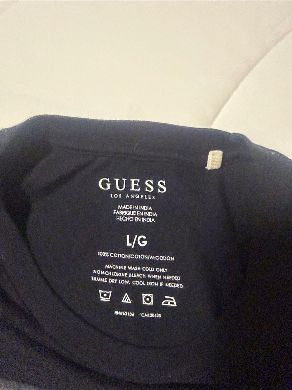 GUESS Black Short Sleeve Graphic Crewneck Tee with Vintage Photo Print - Picture 2 of 3